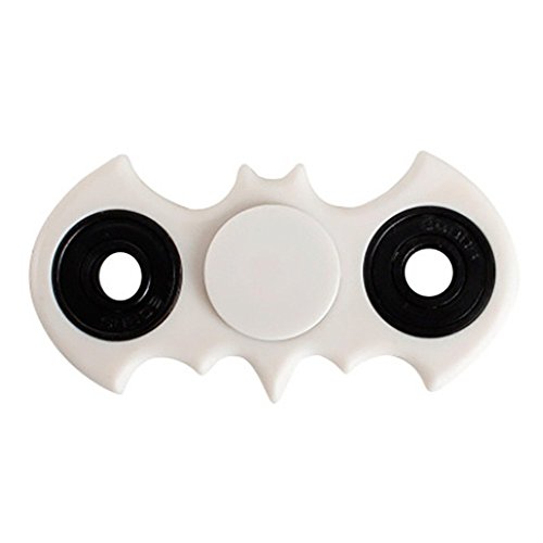 Evermarket New Style Fidget Hand Spinner EDC Focus Anxiety Stress Relief Toy,White Bat Style