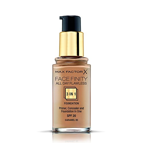 Max Factor All Day Flawless 3 in 1 Foundation 85 Caramel, 1er Pack (1x 30 ml) - 2
