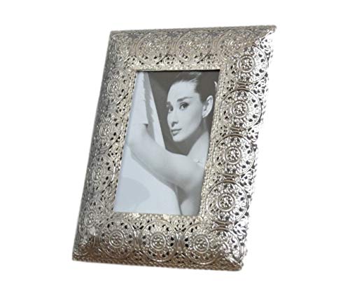 elbmöbel.de Cornice portafoto, Metallo, argento, 1
