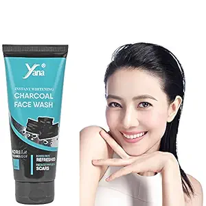 YANA INSTANT WHITENING CHARCOAL FACE WASH / CHARCOAL FACE WASH FOR ACNE BOYS BEST