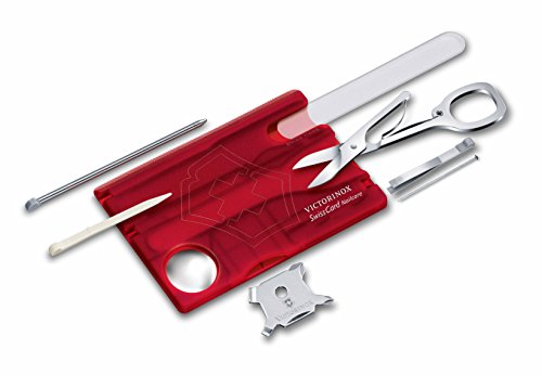 Victorinox Taschenwerkzeug Swisscard Nailcare, Rot Transparent, 0.7240.T - 2