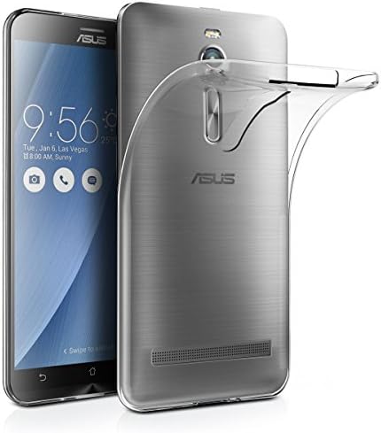 ASUS ZenFone 2, 5.5" (ZE550ML/ZE551ML) Case, InnoMagi Transparent Premium Clear Flexible Soft TPU Bumper Cover Shock-Absorption Bumper and Anti-Scratch / Extra Grip Case for ASUS ZenFone 2, 5.5" (ZE550ML/ZE551ML) - Crystal Clear