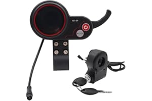 Sudemota QS-S4 36V-60V - Pantalla LCD de Gas Pulgar + Llave de Encendido para Zero 8 9 10 8 X 10X Scooter eléctrico Pantalla 6 Accesorios