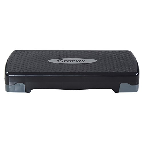 Costway Steppbrett Stepper Aerobic Fitness Steppboard - 2 Stufen - bis 250 kg