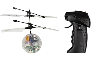 Pkge Color Changing Flying Remote Control Toy | Hand Operated Remote Controller Flying UFO Ball Lighting Toys | USB Rechargeable Indoor Outdoor (Pack of 1)