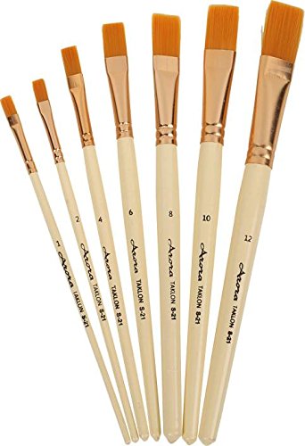 Arora Artist Quality Synthetic Flat Tip Paintbrushes 7 Piece Set Buy Online In Angola At Angola Desertcart Com Productid 81953763