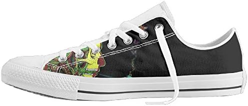 George Oy Plimsoll Canvas Sneakers Trippy Smoking Man Casual Low-Cut Lace up Flat Trainers Shoes for Men Women 39
