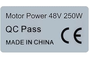 EBIKEFANS Lot de 12 autocollants pour moteur de vélo électrique Bafang BBS01 BBS02 BBSHD 36 V/48 V 250 W 500 W