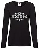 Anillo Spun Jersey, spandex Monet\'s I Mujer Woman T-Shirt De Manga LargaTamaños XS - 2XL