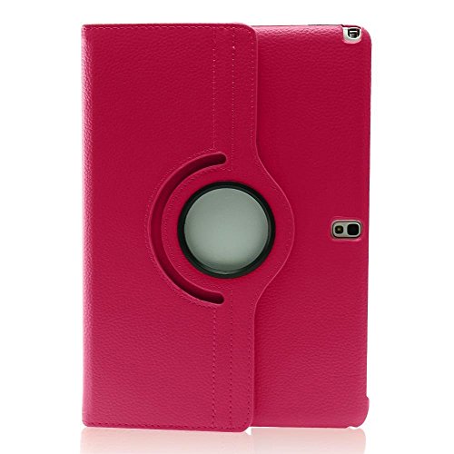 COOVY® 360° ROTATION COVER FÜR SAMSUNG GALAXY NOTE 10.1 EDTION 2014 SM-P6000 SM-P6010 SM-P6050 SM-P600 SM-P601 SM-P605 SMART HÜLLE TASCHE ETUI CASE SCHUTZ STÄNDER Farbe hotpink - 3