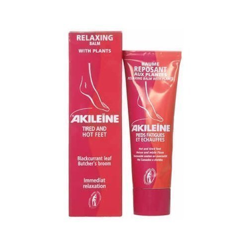 Akileine Red Relaxing Balm with Plants 150ml for Hot/Tired Feet Enhances Circulation.