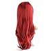Discoball® Women's wine Red Fashion Natural Wavy Full Curl Wigs Cosplay party wigs