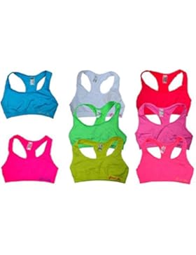 8er Pack Palleon Mädchen Bustier Soft BH Sport Top