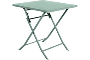 Hespéride Table de Jardin Pliante carrée Greensboro Vert Olive