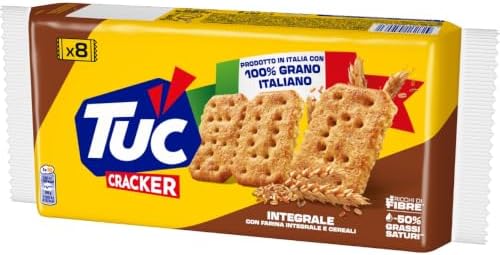 Tuc Cracker, Integrale, Cotto al Forno con Grano 100% Italiano, 267g