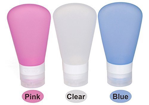 MyFriday Silikon-Reise-Flaschen, ausdrückbar und nachfüllbar, Reisebehälter, ohne BPA, TSA Fluggesellschaft zugelassen, Handgepäck, auslaufsichere Flasche, 35 ml, 3er-Pack - 7