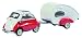 Produktbild Schuco 452614500 - BMW Isetta mit ES-Piccolo Wohnwagen