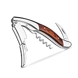 CORKAS Executive Korkenzieher,High-End-Kellnermesser mit Rosenholz & Großes Design für Weinliebhaber und Geschenke(5.5 * 1.5 * 0.7 zoll/10.5 unzen)