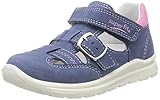 Flexible Laufsohle Superfit Baby Mädchen Mel Sandalen Blau (Blau/Rosa 81), 26 EU