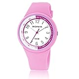 Jungen m?dchen gelee e-sport quarzuhr, 100 m wasserdicht led silikon armband im freien einfach mode frische kinder armbanduhr-B