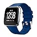 Produktbild Xinxinyu Uhrenarmband, { Weiches Silikon Uhrenarmbänder } { Ersatz Band-Armband } { Sport Klassisch Band Gurt }Für Fitbit Versa Smartwatch (Blau)