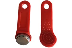 PAC SUPPLIES GLOBAL LTD Ibutton Dallas Key EPOS POS Register tab - Non Magnetic (Red)