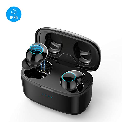 Igrome Ecouteurs sans Fil Bluetooth TWS - Ecouteurs Bluetooth 5.0 Rechargeable Etanche 1000mAh Jusqu'à 40h de Musique - Compatible iOS/Android/Windows - Sport, Voyages, Travail et Conduire