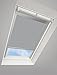Produktbild Darkona ® Dachfenster Rollo passend für Velux - Verdunkelungs - Viele Farben / Viele Größen (808, Grau) - Silberrahmen