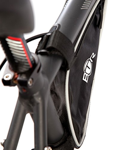BTR Fahrradtasche Reparatur-Set fürs Fahrrad zur Abdichtung von Reifen mit selbstklebenden Flicken x 6, Reifenheber x 2, 14-in-1 Multifunktions-Werkzeug und Mini-Fahrradpumpe - 7