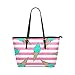 Produktbild Plsdx Eiscreme Cool Summer Supply Große Leder Tragbare Top Hand Totes Taschen Kausal Handtaschen Reißverschluss Schulter Einkaufstasche Geldbörse Organizer Für Dame Mädchen Frauen