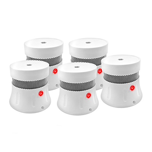 5er Set Rauchmelder Sirius 5, klein, Batterielebensdauer 5 Jahre, DIN EN 14604