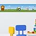 Wandkings border "Big Farm" Length: 450 cm, self-adhesive, for children's rooms