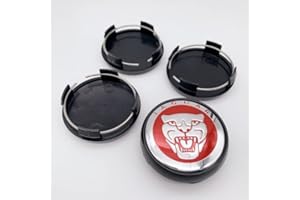 NEMEAE Coprimozzo 4 PZ 65mm per Jaguar XF XJ-S XJ-6 X-Type XE S-Type F-Pace F-Type XK8 XK XKR XFR Coprimozzo per Mozzo Centrale per Auto Cerchi per Lo Styling Automatico Copertura Badge Emblem,A1