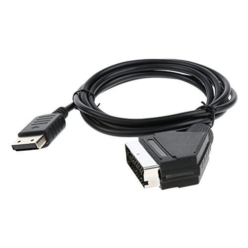 perfk Câble Péritel RGB pour Sega de Longueur 1.8m de Téléviseurs Dreamcast VGA RCA Audio DVI HD DC