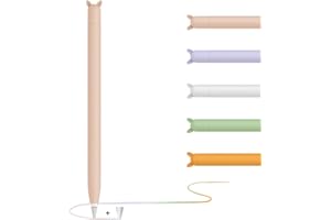 YINVA Apple Pencil Hülle Apple Pencil Case Netter Fall, Silikon Schön Weicher Stift Grip Griff mit Ladekappe Kappe und Pen Nib Spitze Schutzhülle (1.Generation, Rosa)