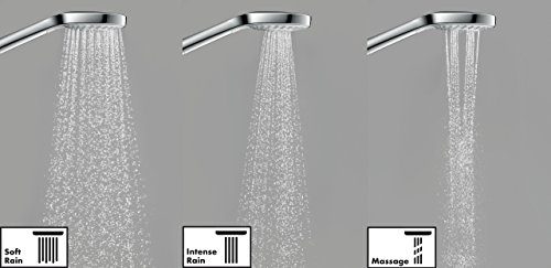 hansgrohe Croma Select S wassersparendes Brauseset 0,90m, 3 Strahlarten, weiß/chrom - 3