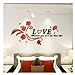 Produktbild LIEBE ACRYL 3D WANDAUFKLEBER DREIDIMENSIONALE DEKORATION UMWELTSCHUTZ HABEN EIN BEDAUERN A 1400X650MM