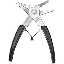 1pc Pince pour Circlip Intérieur et Circlip Extérieur En Acier Poignée Noir
