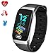 Produktbild WISHDOIT Fitness Tracker mit Pulsmesser Fitness Armband Wasserdicht IP67 Schrittzähler Uhr Pulsuhren Smart Armband Uhr Aktivitätstracker mit Schlaf Monitor Kompatibel mit Android iOS Smartphone