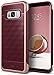 Produktbild Caseology Galaxy S8 Plus Hülle, [Parallax Serie] Schlank Doppelte Schutz Haftung Dank Textur geometrischem Design [Burgund - Burgundy] für Samsung Galaxy S8 Plus (2017)