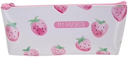 Alberar Cute Cartoon Stationery Pencil Pen Case Storage bag Cosmetic Makeup Bag Zipper Pouch Case (B)