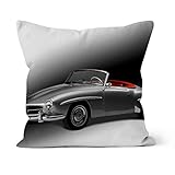 waschbar (30°) fotobar!style Motivkissen 30 x 30 cm mit Füllung Mercedes Benz 190 SL - Bj. 1954