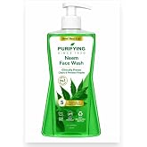 H_imalya Purifying Neem Face Wash for Oily & Acne-Prone Skin, 400 ml | Clears & Prevents Pimples, Soap Free Formula, pH Frien
