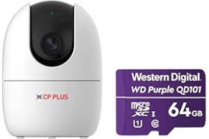 CP PLUS 2MP Full HD Wi-fi CCTV Camera | 360°View PT Camera+ Western Digital WD Purple 64GB Surveillance and Security Camera Memory Card 1 41AsLSbI5CL. AC UL300 SR300,200