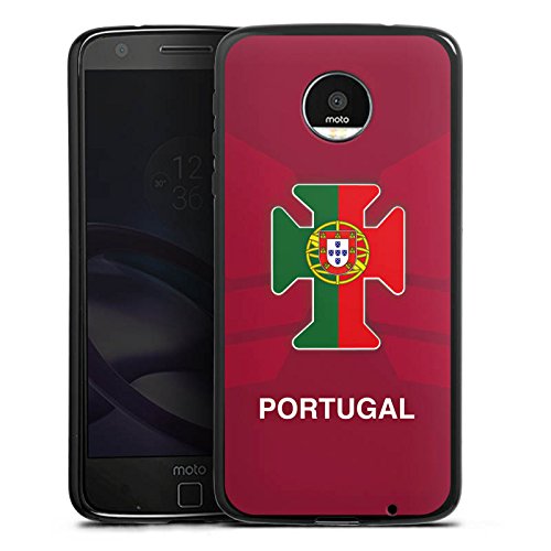 Motorola Moto Z Silikon Hülle Case Schutzhülle Portugal EM Trikot Fußball Europameisterschaft