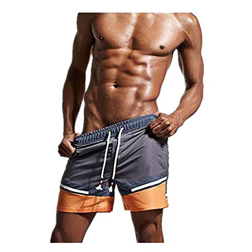 Kinlene Men's Beach Shorts Men's Swim Trunks Quick Dry Beach Surfing Running Swimming Shorts