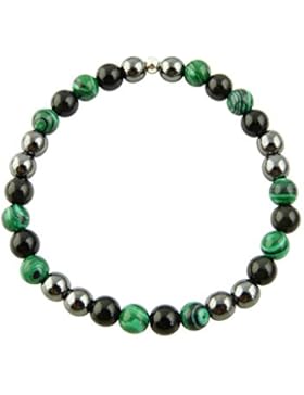 Sunsara Traumsteinshop Edelstein Sternzeichen Armband - Skorpion - mit 925er Silber Perle, Heilsteinarmband, Stretcharmband...