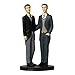 Produktbild Cake Company Hochzeit-Figur Männer-Paar | ca. 15cm Hochzeit-Paar im schwarz- & weißen Anzug aus Polyresin | nicht essbare Kuchen-Deko für besondere Hochzeit-Deko | gleichgeschlechtlicher Tortenaufsatz