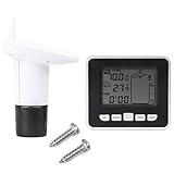 sensor de temperatura de agua corsa 1.6 【PRÁCTICA】: la pantalla puede mostrar la temperatura interior (℉ o ℃) y la temperatura del tanque (℉ o ℃) al mismo tiempo y el receptor se puede poner de pie en el escritorio o colgar en la pared que es muy conveniente para su uso diario.