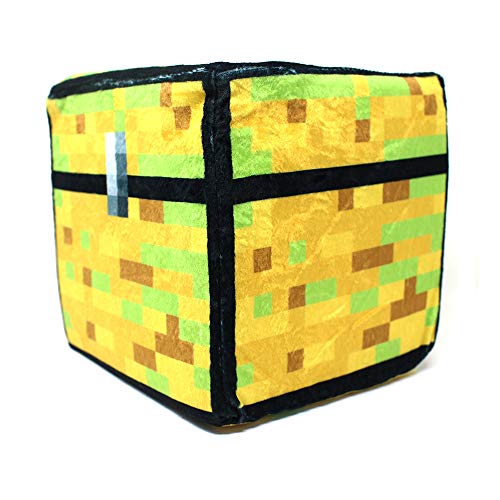 Preisvergleich Produktbild Spainbox Pixel Kissen - Plüschwürfel - Schatztruhe